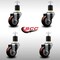 Service Caster 3'' SS Maroon Poly Wheel Swivel 1-7/8'' Expanding Stem Caster Set, 4PK SCC-SSEX20S314-PPUB-MRN-178-4 - alternate 4